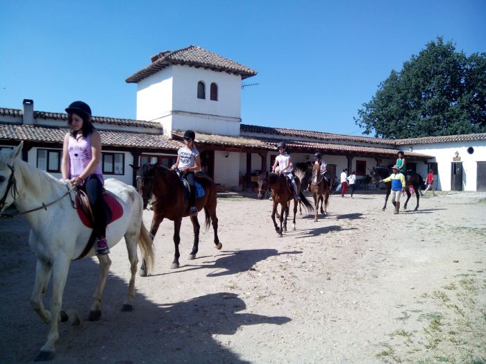 Equitación Campamento de verano en Segovia con ingles