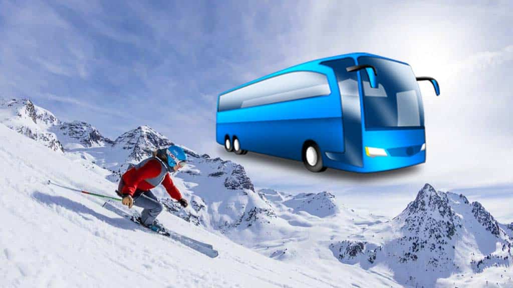 Esqui bus viajes a la nieve Alpes y Pirineos. Pack ski.